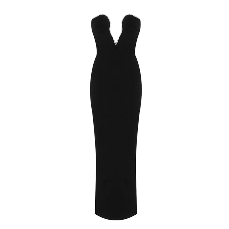 plunging neckline dress